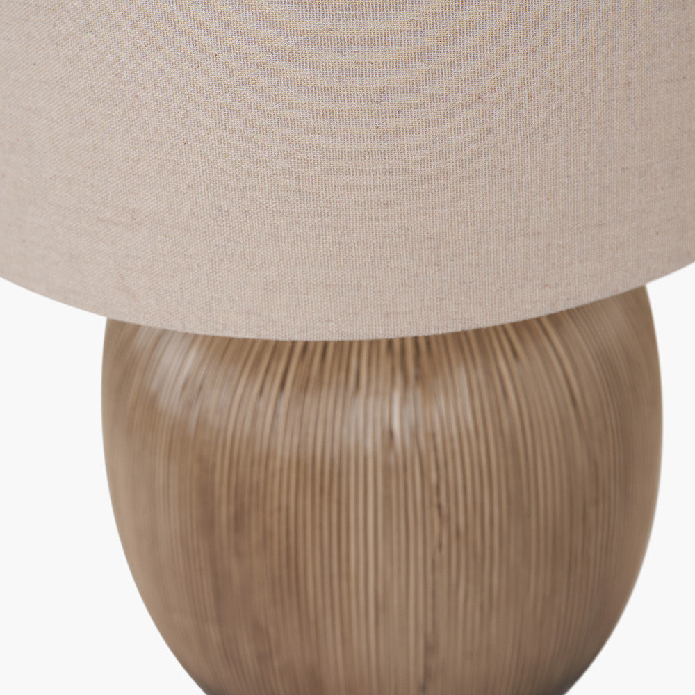 Greta Brown & Black Textured Ceramic Table Lamp